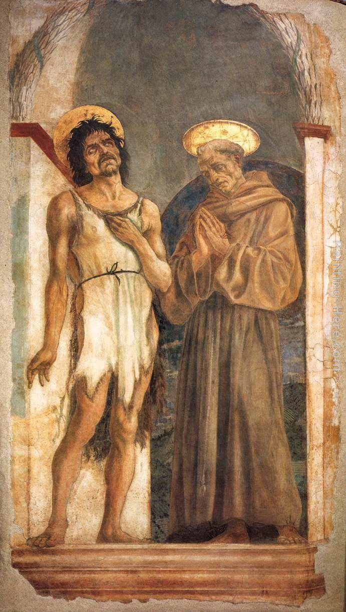 Domenico Veneziano St John the Baptist and St Francis